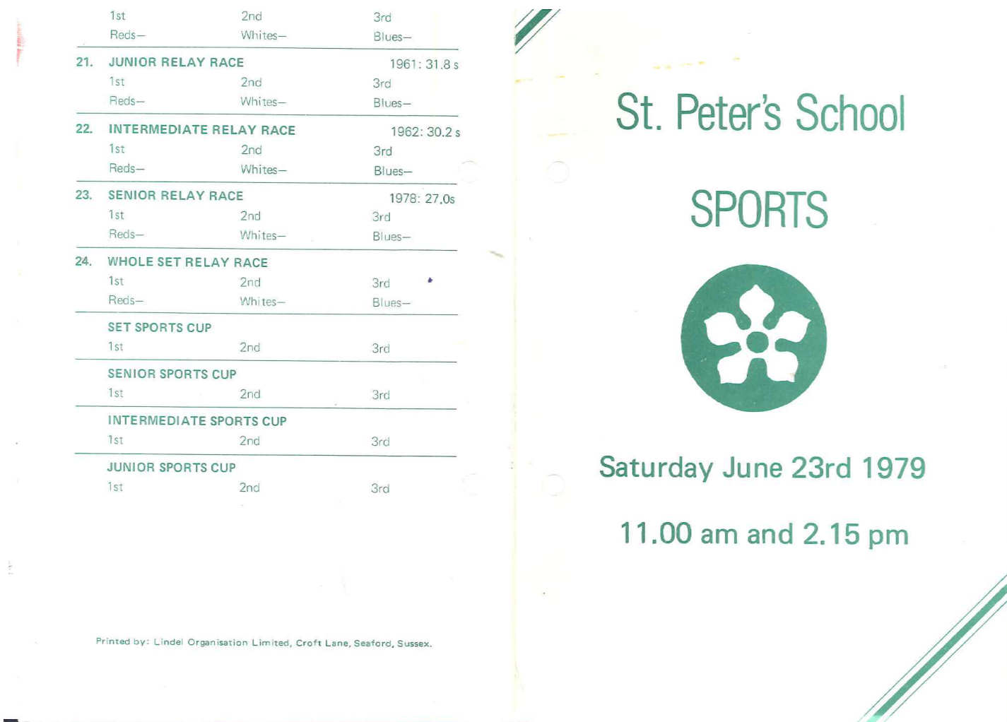 Sports Day June 1979